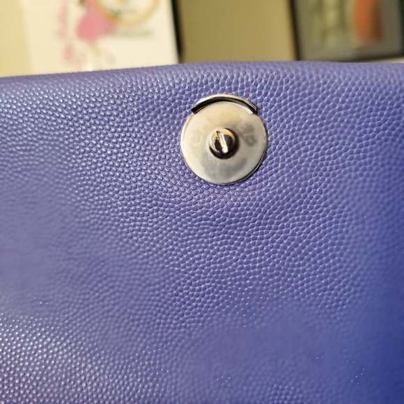 Chanel coco handle purple caviar mini bag - Picture 5 of 12